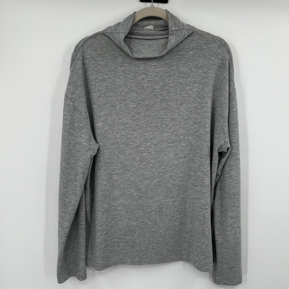 Wilfred Free Gray Turtleneck Long Sleeve Top Women's Size L